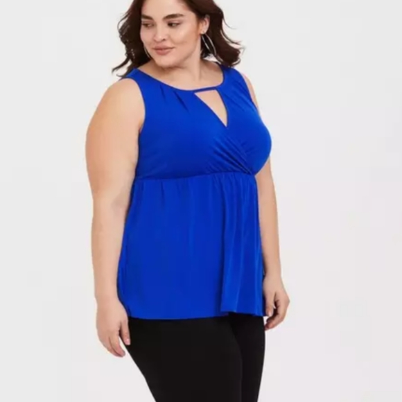 Torrid Studio Knit Blue Top - Picture 4 of 5